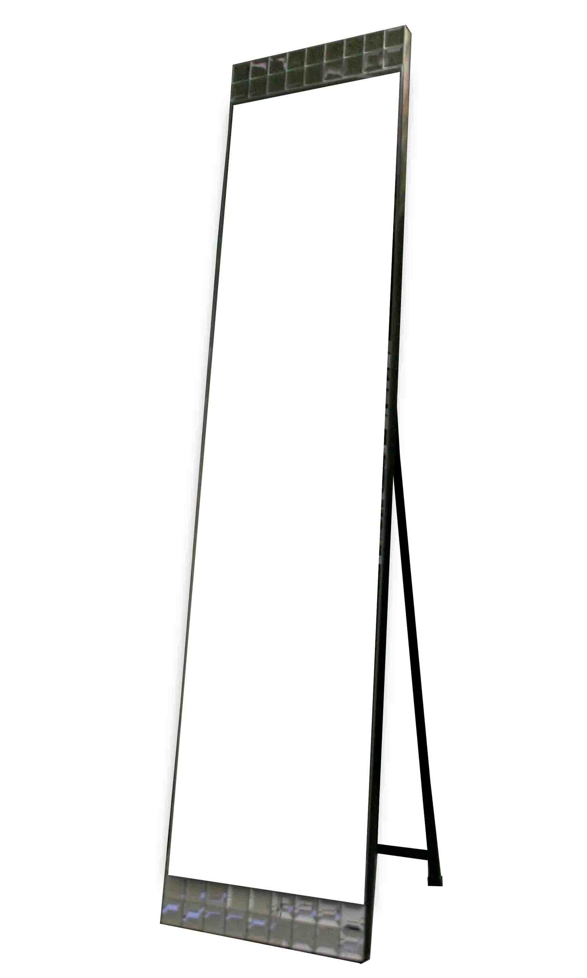 TS078 Wall décor art mirror on mirror rectangular ornate floor standing